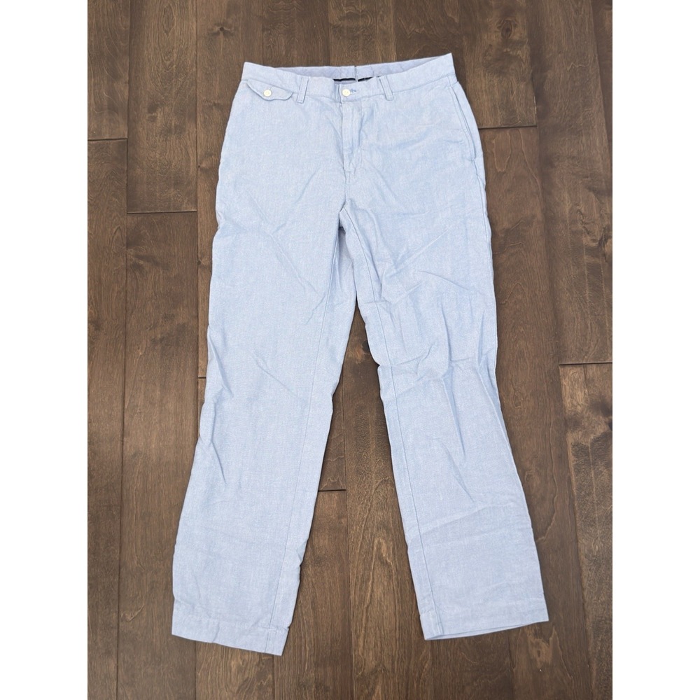 Polo Ralph Lauren Classic Fit Light Blue Oxford Pants Mens 32X31 Coastal Preppy